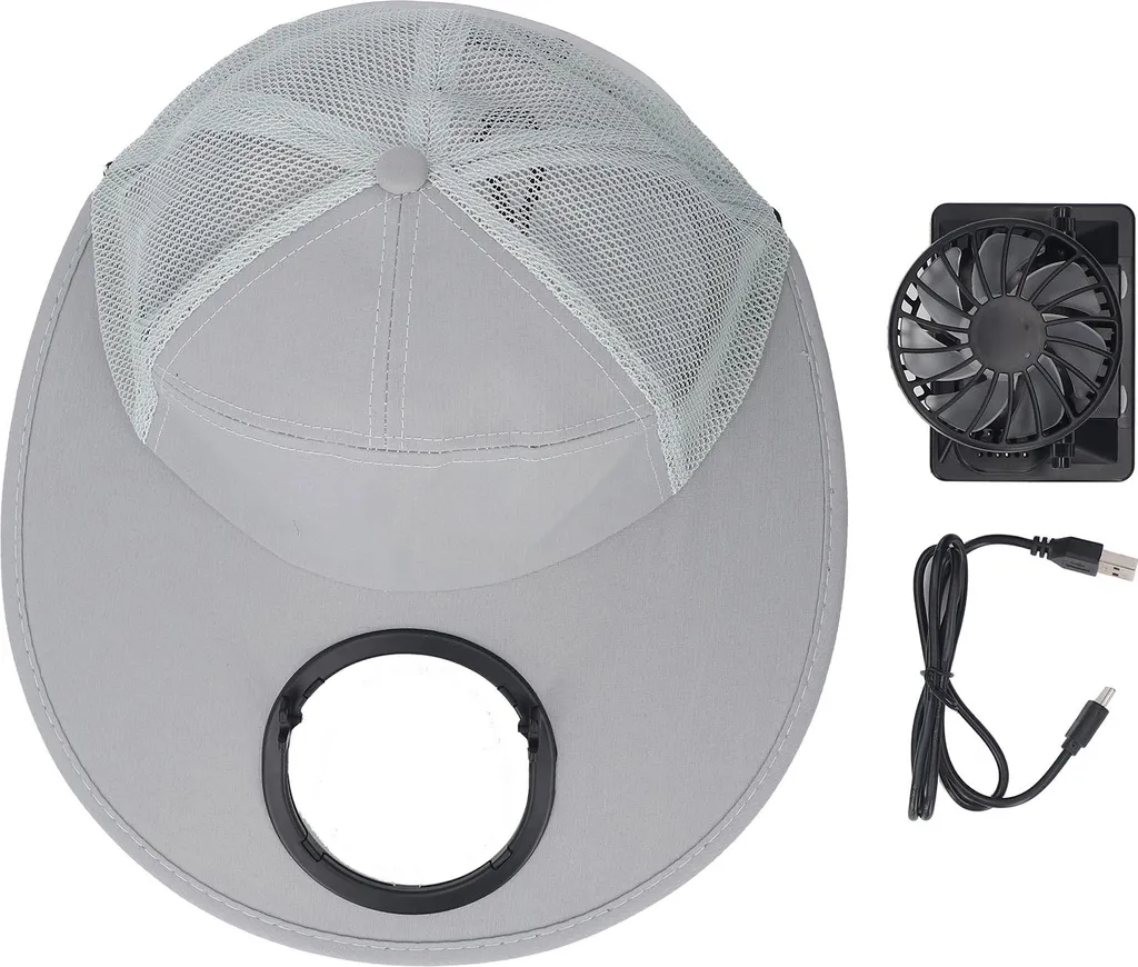Cappello Protezione Solare con Ventola e AI - Sicurezza Lavoro Aperto