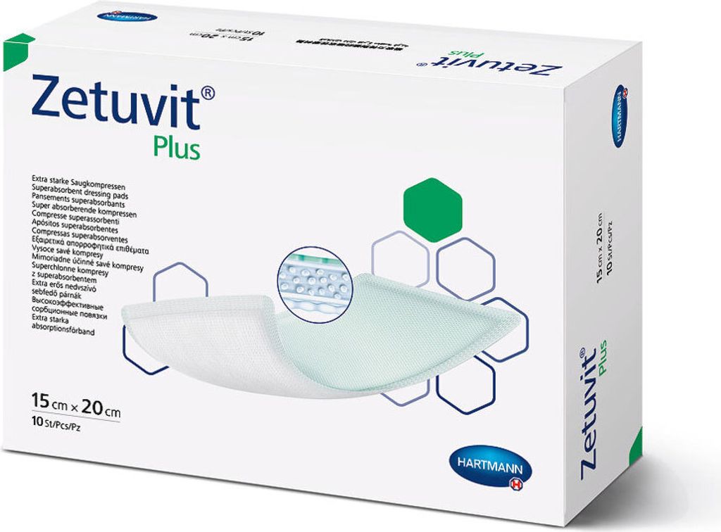 Hartmann Zetuvit® Plus Medicazione per ferite 15x20 cm Immagine del prodotto 