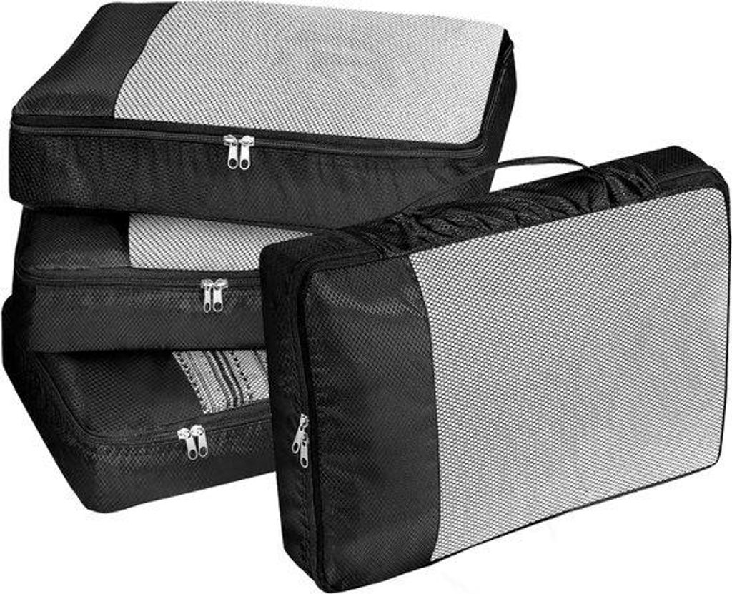 Reiseorganizer Set - Koffer und Taschen Organizer - Ideal für Reisen - Mitlagetragetasche - Geschirr und Kleidung ordnen - Reise leichter