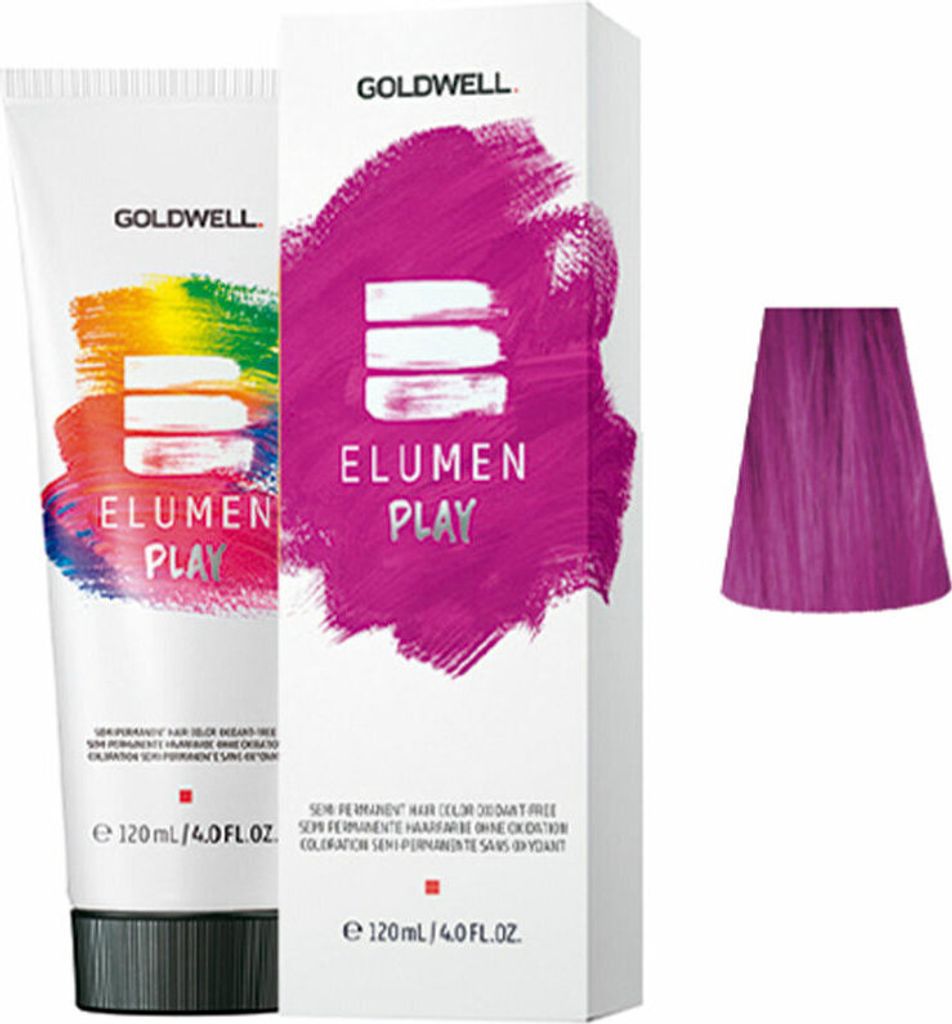 Goldwell Elumen Play @Pink 120 ml, Pink, @pink, Unisex, 120 ml, Alle Haare, Farbspeichernd, Glanz