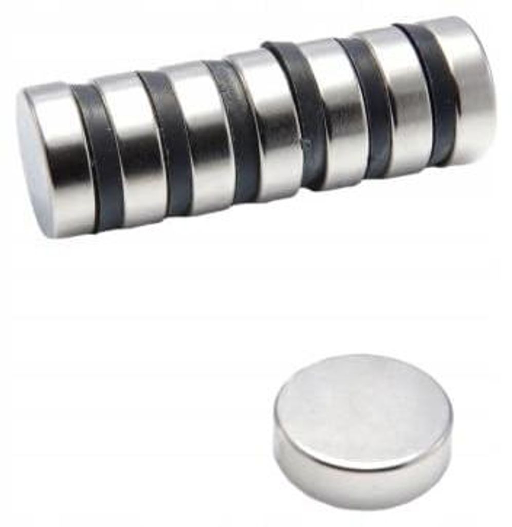 Neodym-Magnet, zylindrisch, MW 20x6 N38, 5 Stück
