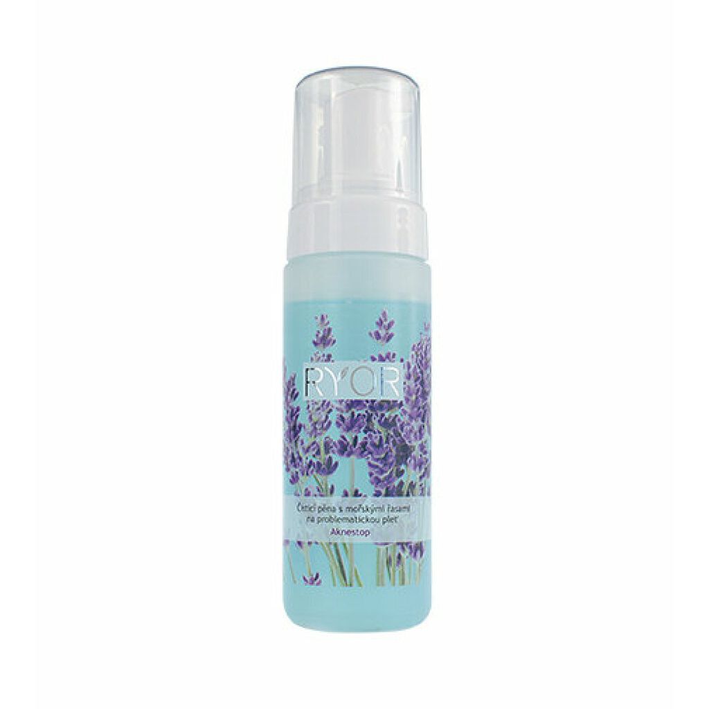 A product shot of a bottle of facial cleanser.