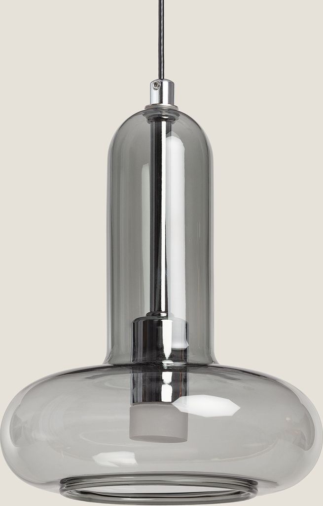LED Pendelleuchte 5W Aluminium und Glas Fontans Grau