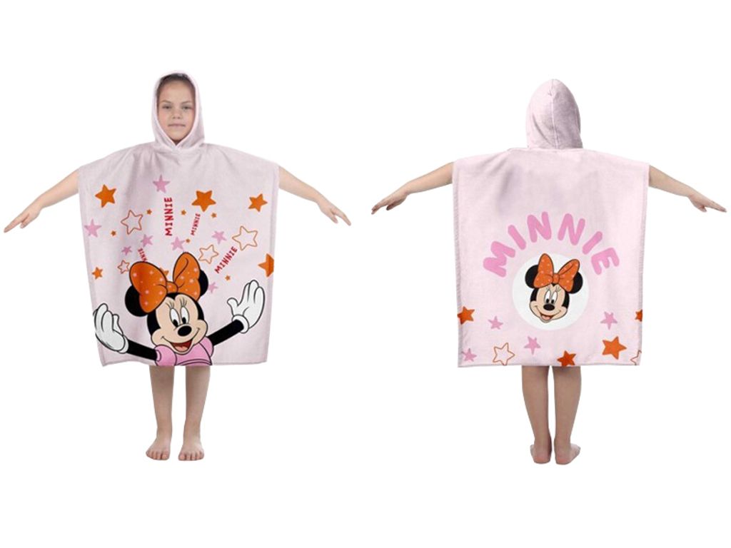 Ružové detské pončo Minnie Mouse Obrázok produktu 