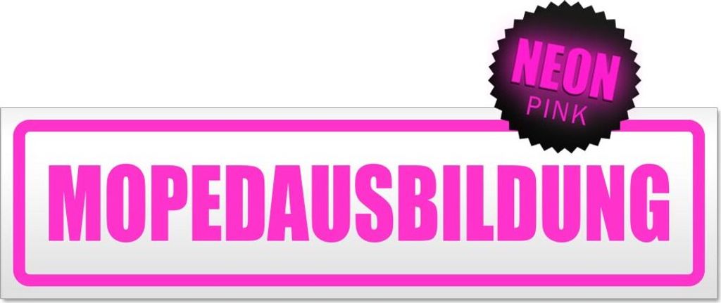 Mopedausbildung Magnetschild Schild magnetisch