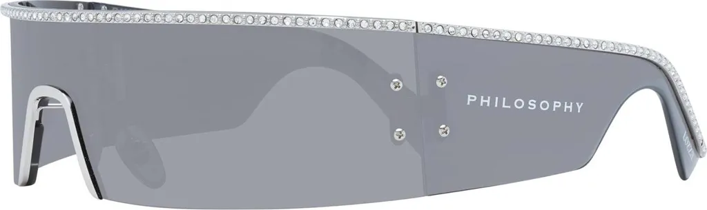 Lozza SL2372S Lunettes de Soleil Anti-Éblouissement Argent Masque 99