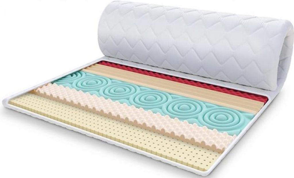 Topper 160x200 cm Matratzenauflage FRUTI mit HR-Schaum Produktbild 