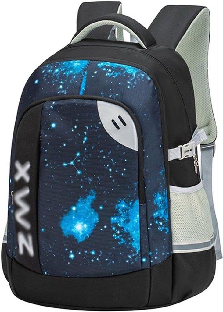 Große Schulrucksack für Jugendliche 46 Liter, Rucksack für Mittelschüler mit reflektierender Brustband, geeignet für 17,3 Zoll-Laptops, Schulr...
