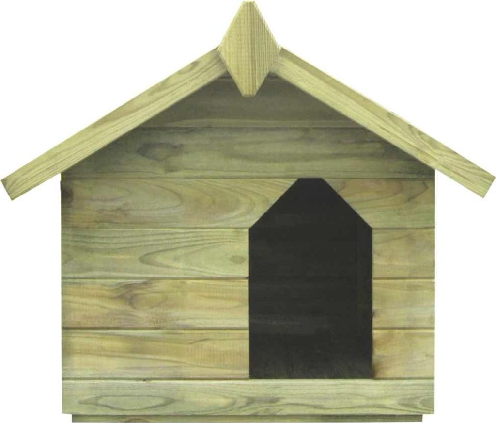 vidaXL Hundehütte mit Dach Imprägniertes Kiefernholz