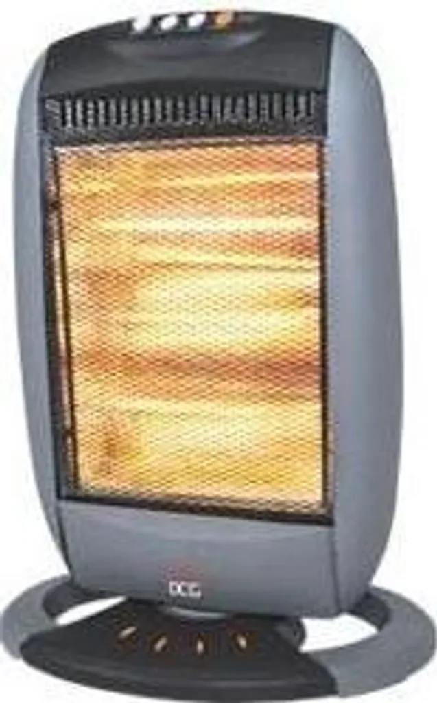 DCG SA9223 Stufa Alogena Nero/Grigio - Calore Discreto e Funzionale