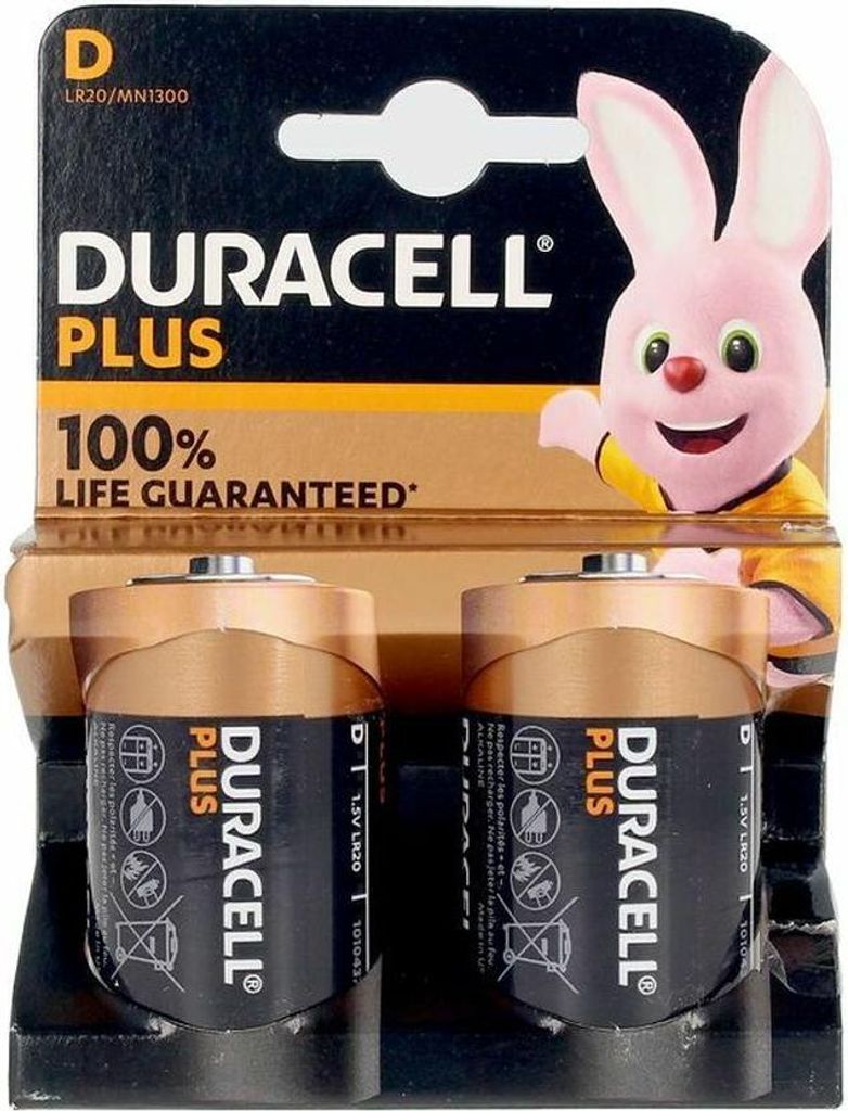 Alkali-Mangan-Batterie LR20 DURACELL Plus Power D 1,5 V