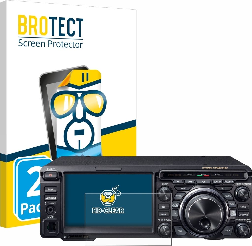 2x Für Yaesu FT-DX10 Schutzfolie BROTECT Displayschutz Produktbild 