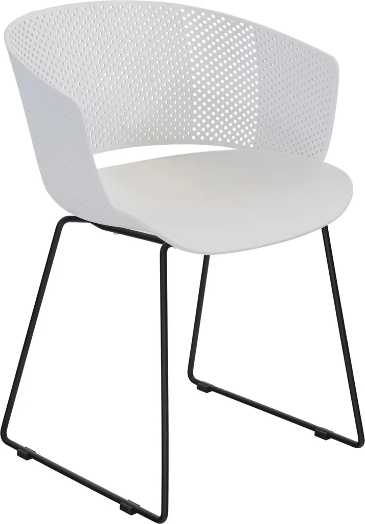 Sedia Impilabile da Giardino Bianca 58,5x45,5x79 cm - Stock per Eventi