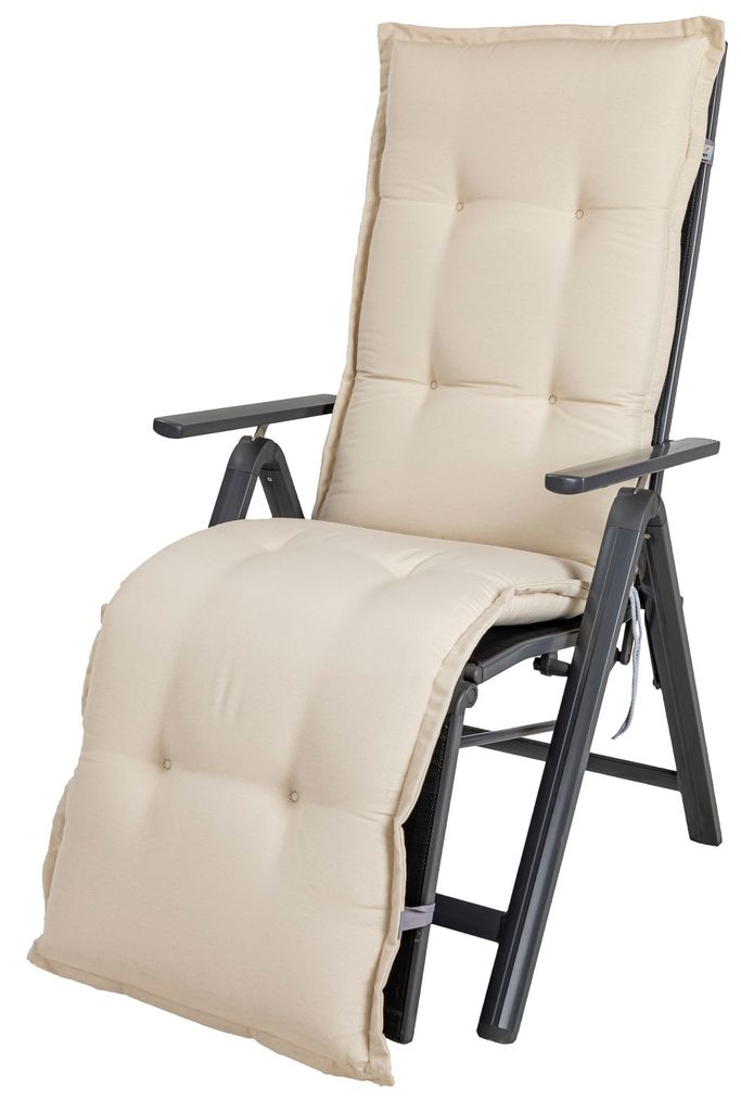KETTtex Auflage Hochlehner Florence – Sitzpolster 120x50x8 Cm, Anthrazit, Waschbar