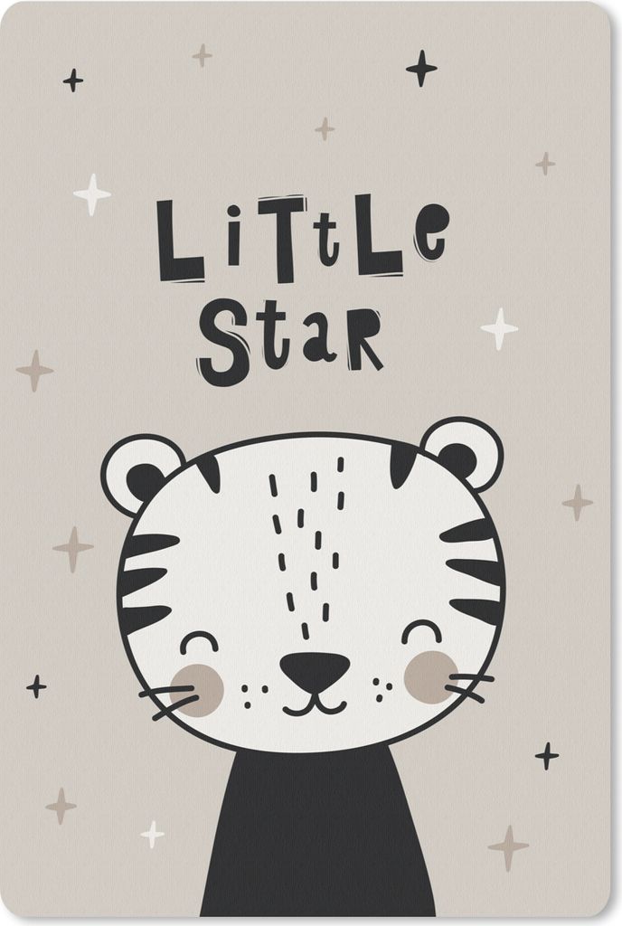 MuchoWow Mauspad Mousepad Kleiner Stern - Kinder - Zitate - Baby 18x27 cm - Mousepads - Maus Mat - Pad - Mausunterlage