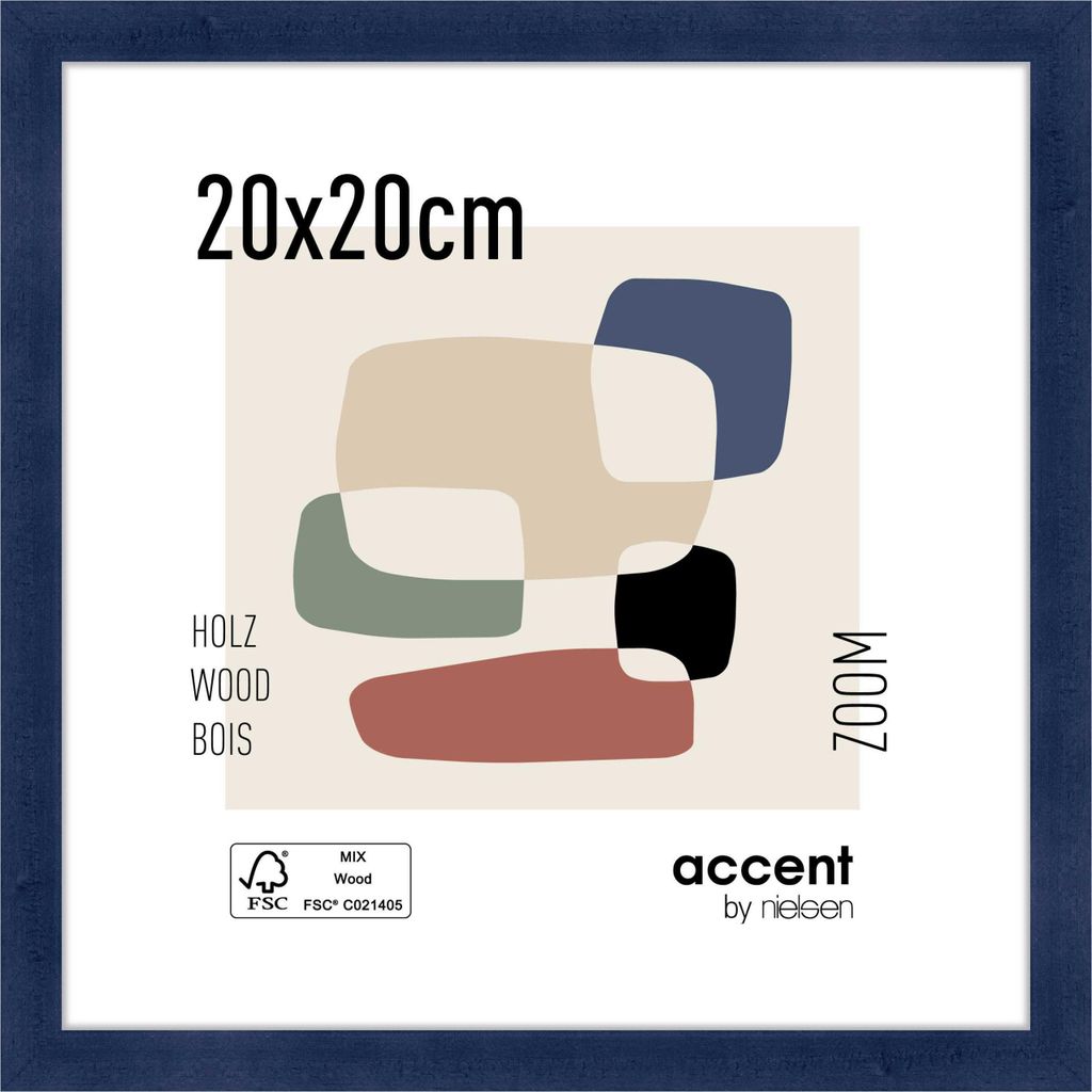 accent by nielsen Holz Bilderrahmen Zoom, 20x20 cm, Produktbild 