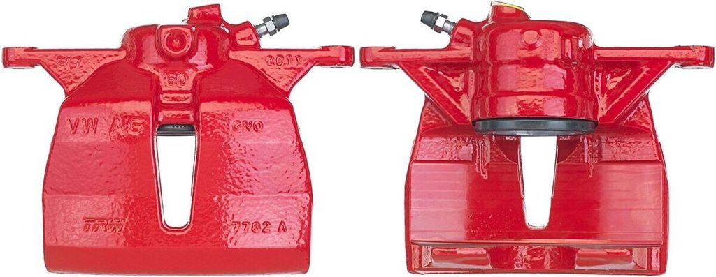 ATE Bremssattel Vorne Links für VW Golf VII Schrägheck (5G1, BQ1, BE1, BE2) Ø60mm Rot 24.3601-2607.5