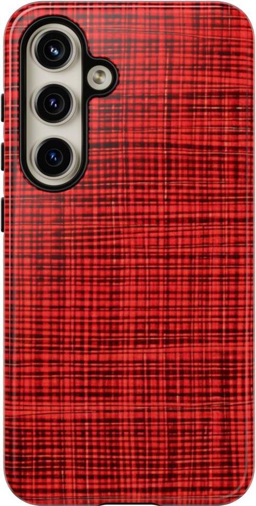 Rotes Karomuster – Hülle Kompatibel mit Samsung Galaxy S24