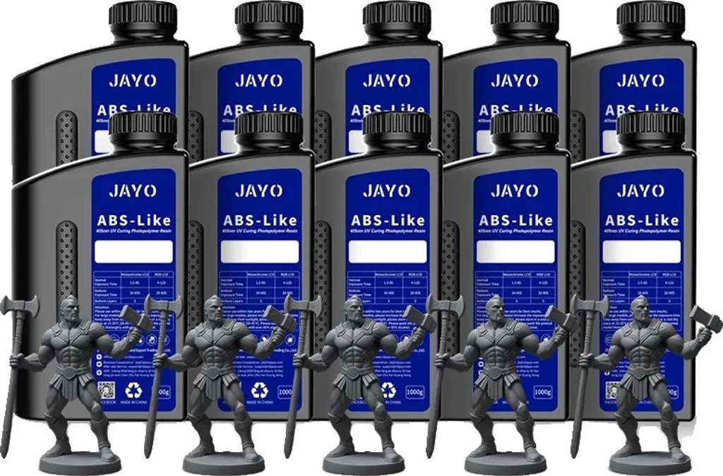 Finis les Modèles Cassants : Résine JAYO ABS 1kg Gris Foncé Résistante et Rapide