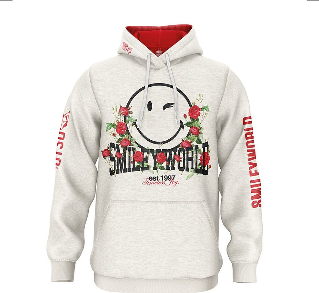 Otso Smiley Vintage Kapuzenpullover Beige XL Mann Beige XL