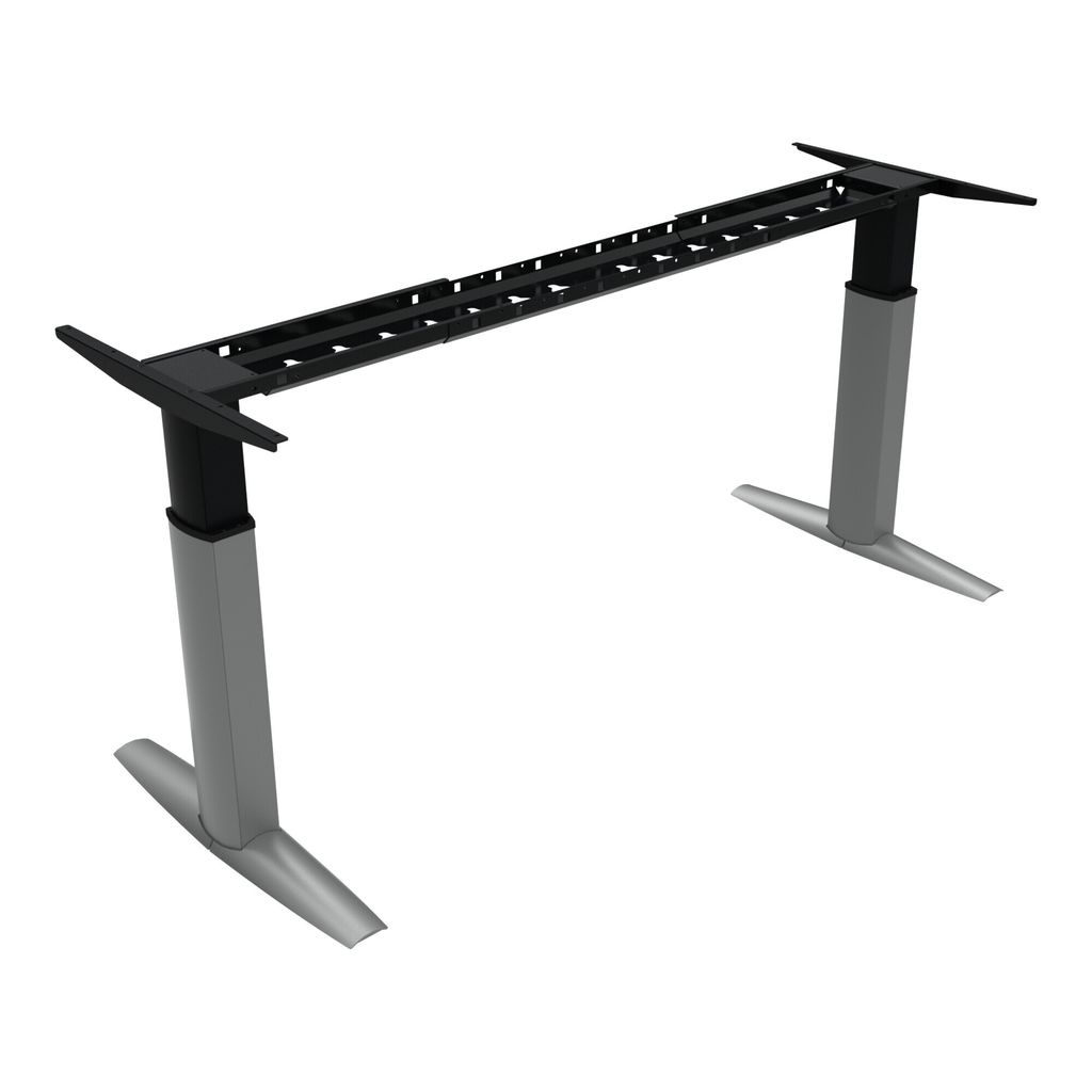 STIER Elektrisch höhenverstellbares Tischgestell 501-23, 68-120cm, 175kg Nutzlast, Breite variierbar, pulverbeschichtet