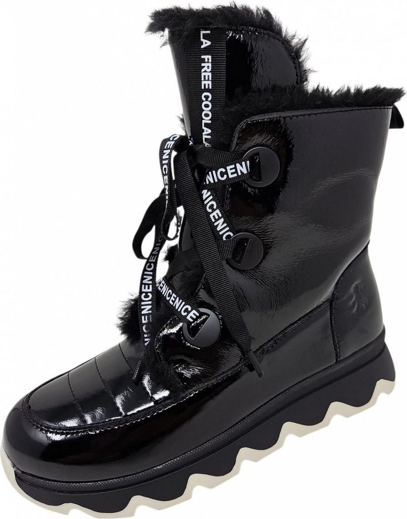 2 Go Fashion Schnürstiefel Schwarz