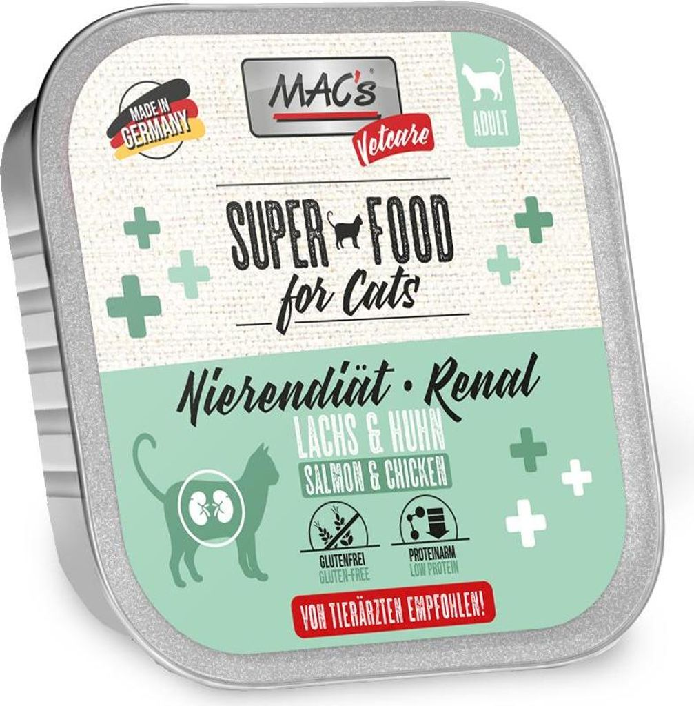 MAC's CAT |tcare Niere 16x100g | Lachs & Huhn Nierendiät