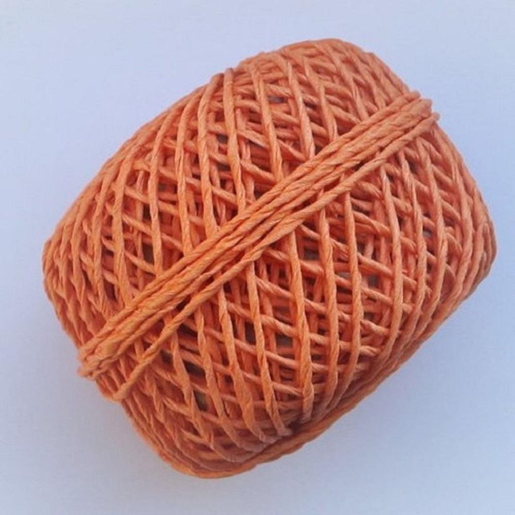 Gedrehte KORDEL "Polo" farbig GOLDINA 1mm/20m ORANGE