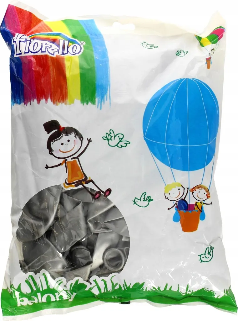 Ballons de baudruche argentés métallisés 12 pouces Fiorello lot de 100