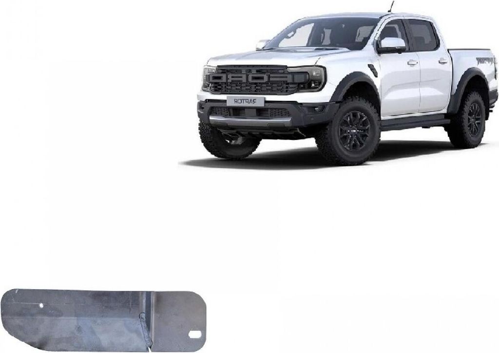 Stahl Unterfahrschutz für Kraftstofffilter und Rohre Ford Ranger Raptor – Aluminium