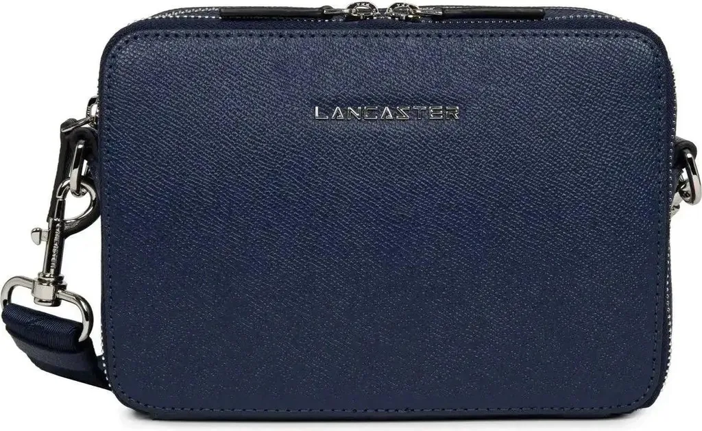Sacoche Lancaster Homme Bleu Cuir Delphino Lucas pour Voyage et Ville