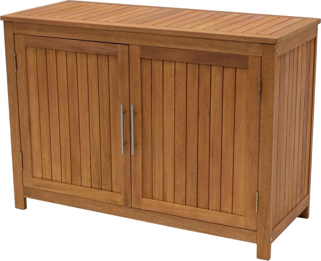 Kommode Konsolenschrank aus Eukalyptusholz, geölt 120x50x85cm