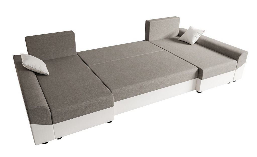 A U-shaped sectional sofa is shown from a slightly elevated, angled perspective against a white background.
