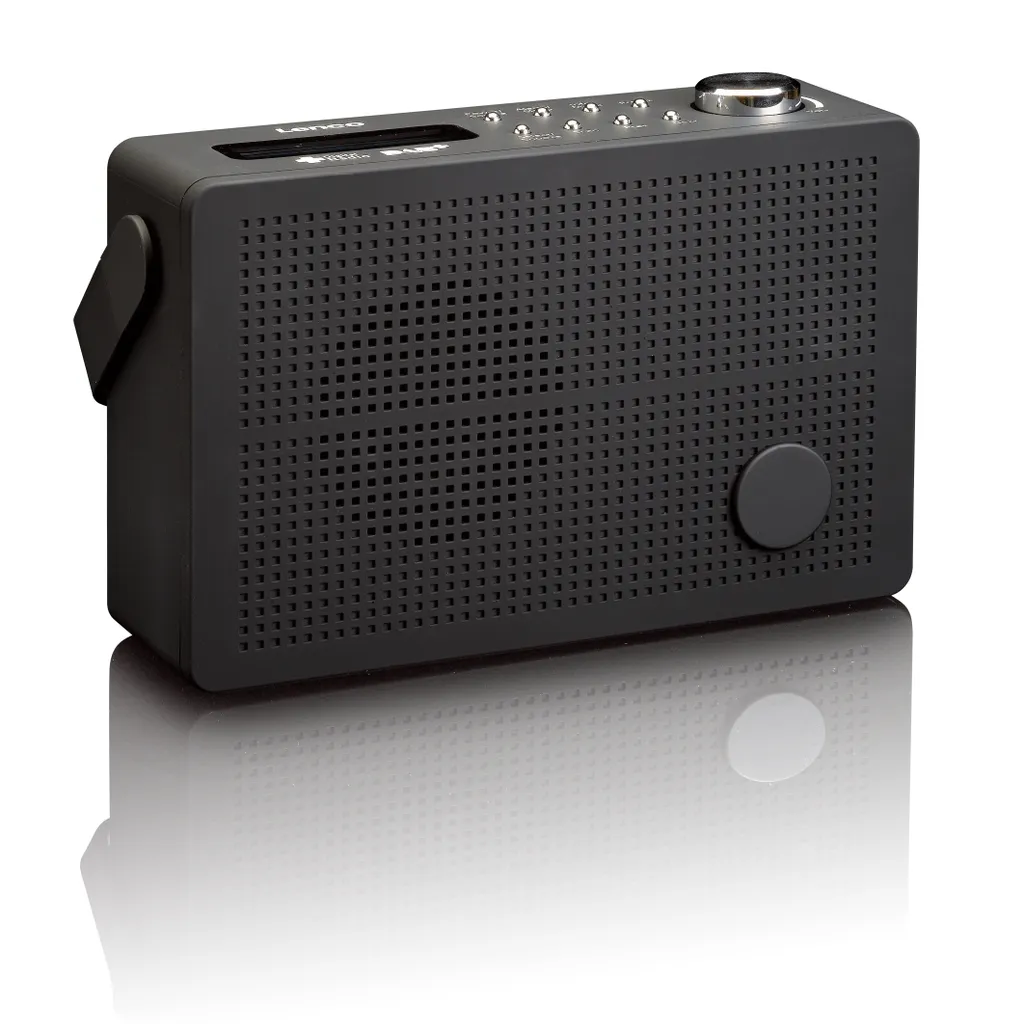 Radio Réveil Portable DAB+ Lenco PDR-030BK Noir Idéal pour Cuisine et Lit