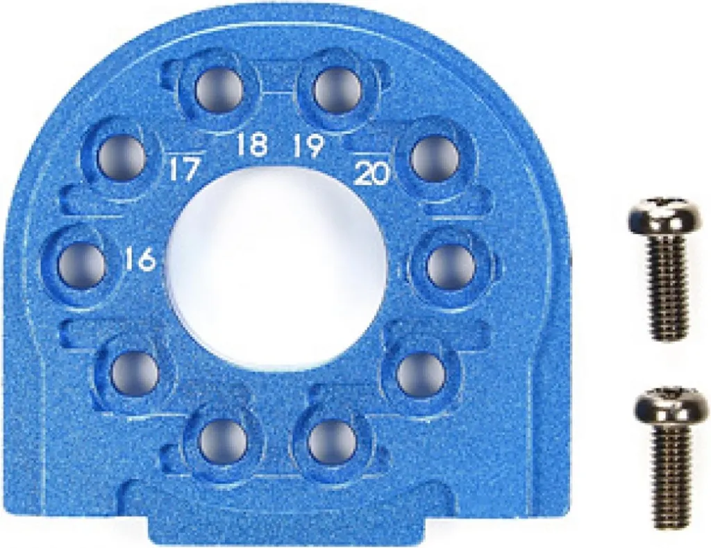 Support Moteur Aluminium pour Tamiya TT-02B - Pièce Option RC 1/10 Bleu