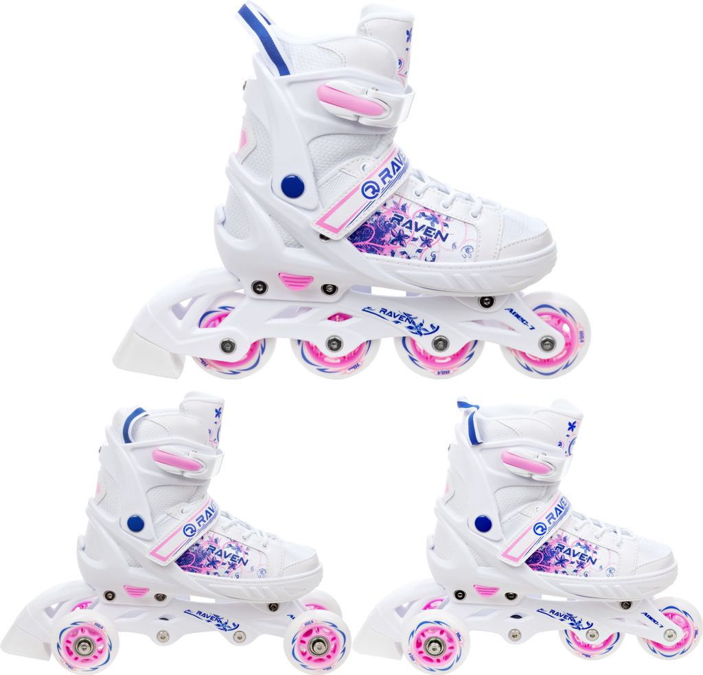 3in1 Inliner/Triskates/Rollschuhe Raven Meia verstellbar 28-32