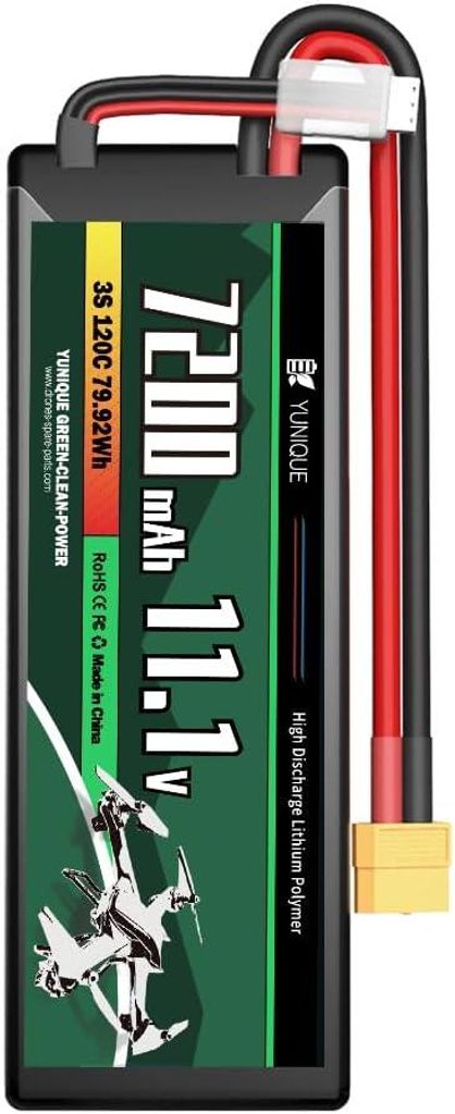 Akumulator LiPo 3S 11.1V 7200mAh 120C ze złączem XT90 - Zdjęcie produktu 