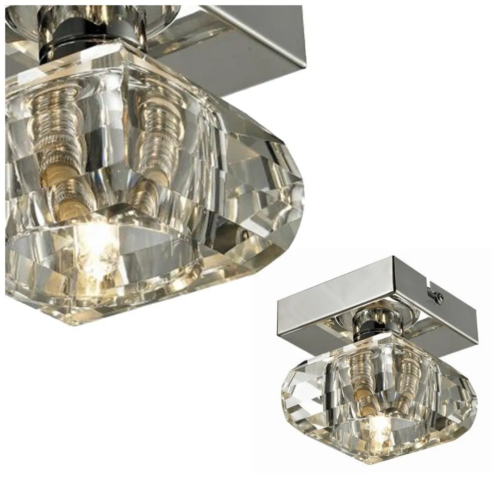 Spot de Plafond Rubic 1 Azzardo AZ0489 : Luminaire Cubique Design G9