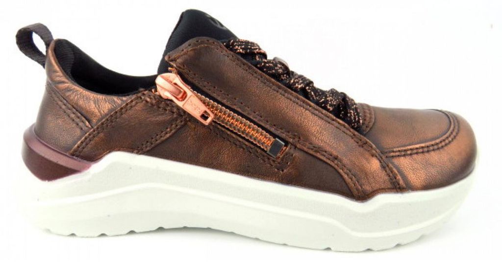 Ecco Intervene cognac Met. Sneaker Metallic in Gr. 27 Produktbild 