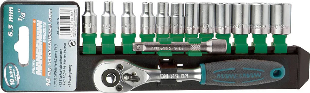 Desserrez tout sans effort avec le jeu de douilles 1/4" Mannesmann M29114