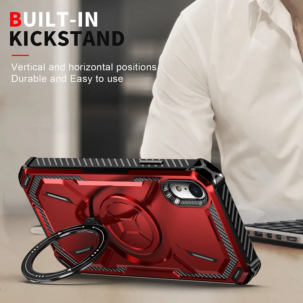 Cover Magnetica iPhone XR Viola: Supporto MagSafe e Anti-Urto Certificato