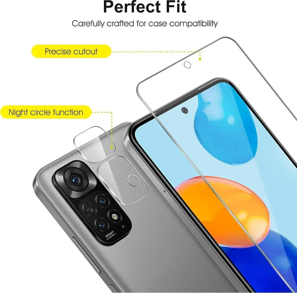 Protection Écran Xiaomi Redmi Note 11S 4G Kit Complet Verre Blindé 2+2 - 4
