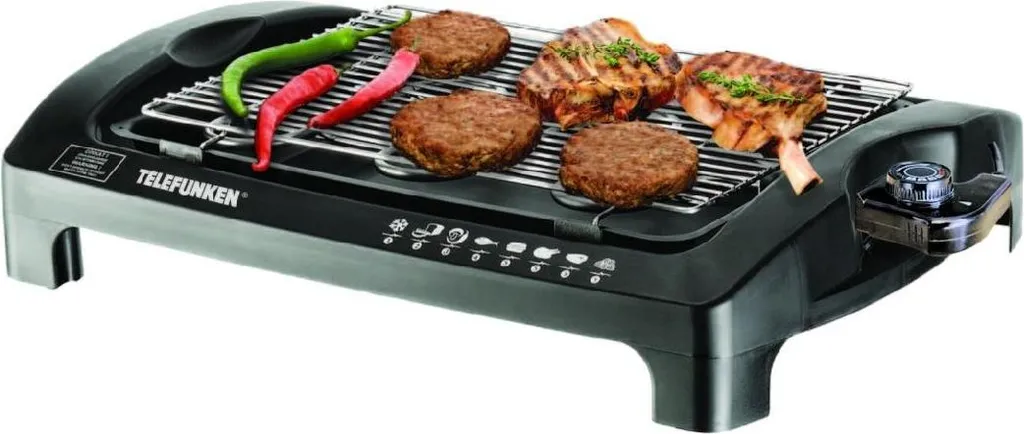 Telefunken TLF-KBQ2101T Gril de Contact Grillades et Paninis Inox