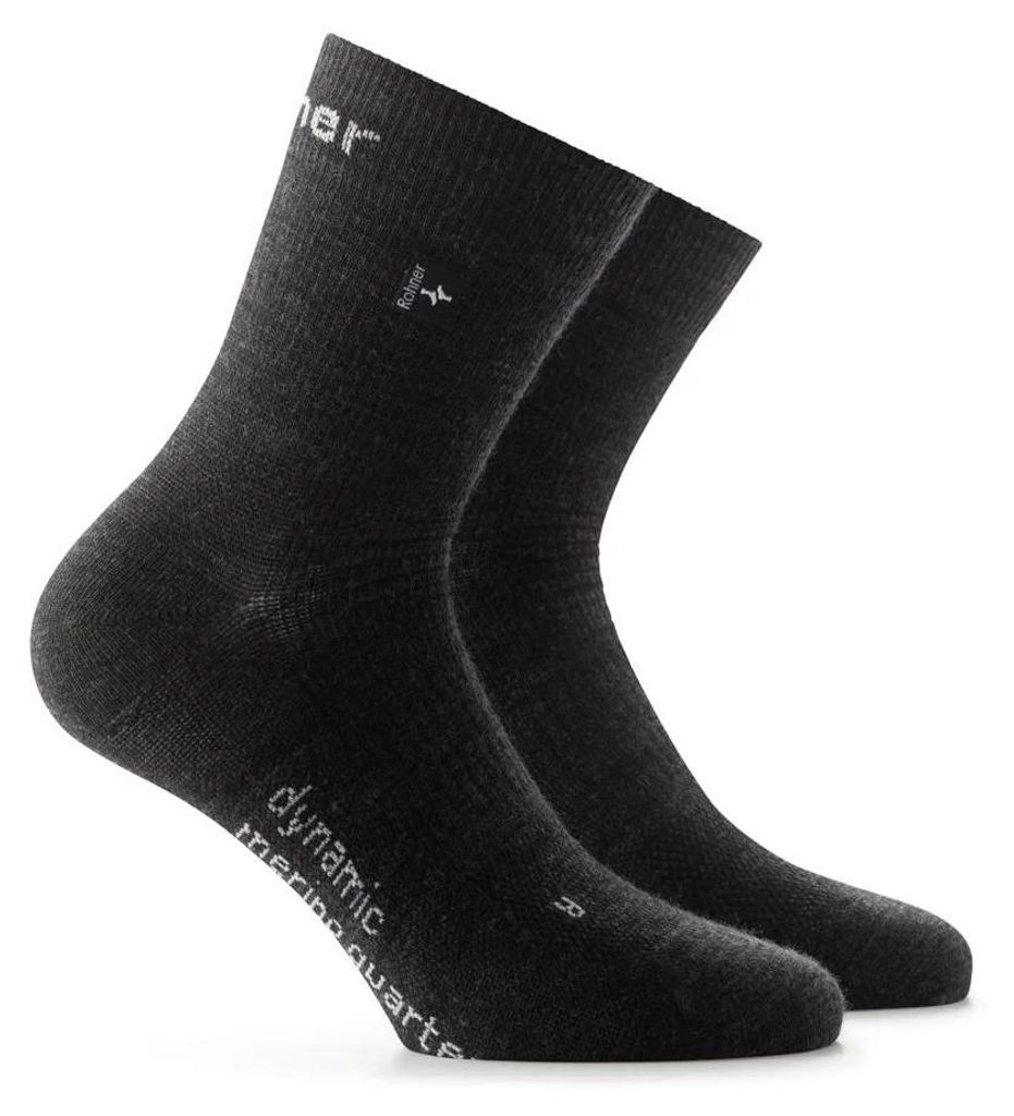 ROHNER Dynamic Merino Quarter l/r anthrazit anthrazit 42-44
