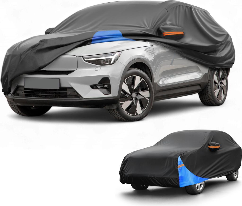 Autoabdeckung Wasserdicht Alle Wetter Automobil Au?en Schutz Vollst?ndige Au?enabdeckung fš¹r Volvo XC40 2017-2022 210D Oxford Tuch Schwarz Blau ...