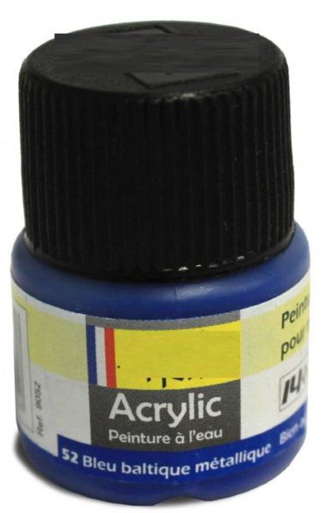 Heller 9052 - Peinture Acrylic 052 bleu baltique metallique, 12ml - Neu