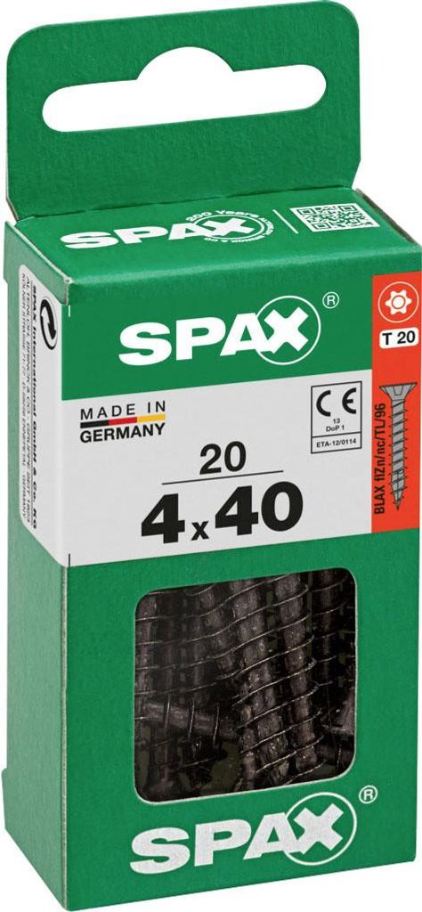 SPAX Universalschraube, 4 x 40, Vollgewinde, Senkkopf, Produktbild 