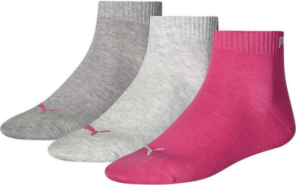 Puma Uni Basic Quarter Socken 3 Paar Farbwahl