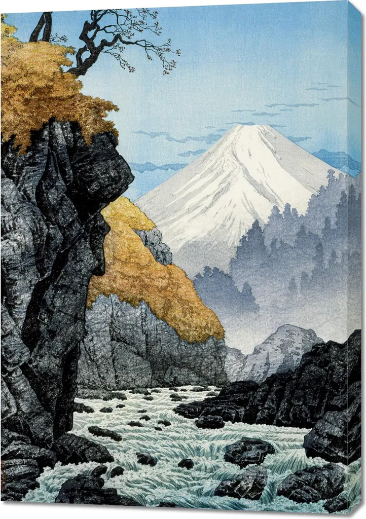 Grand Tableau Japonais Takahashi 70x100 cm pour Grand Mur Vide Vintage