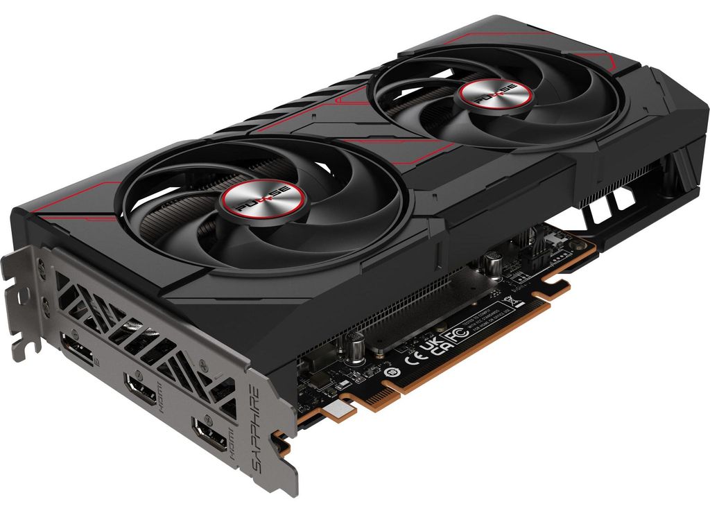 Sapphire Radeon RX9060XT Pulse Gaming OC 16GBGDDR6 2xHDMI Produktbild 